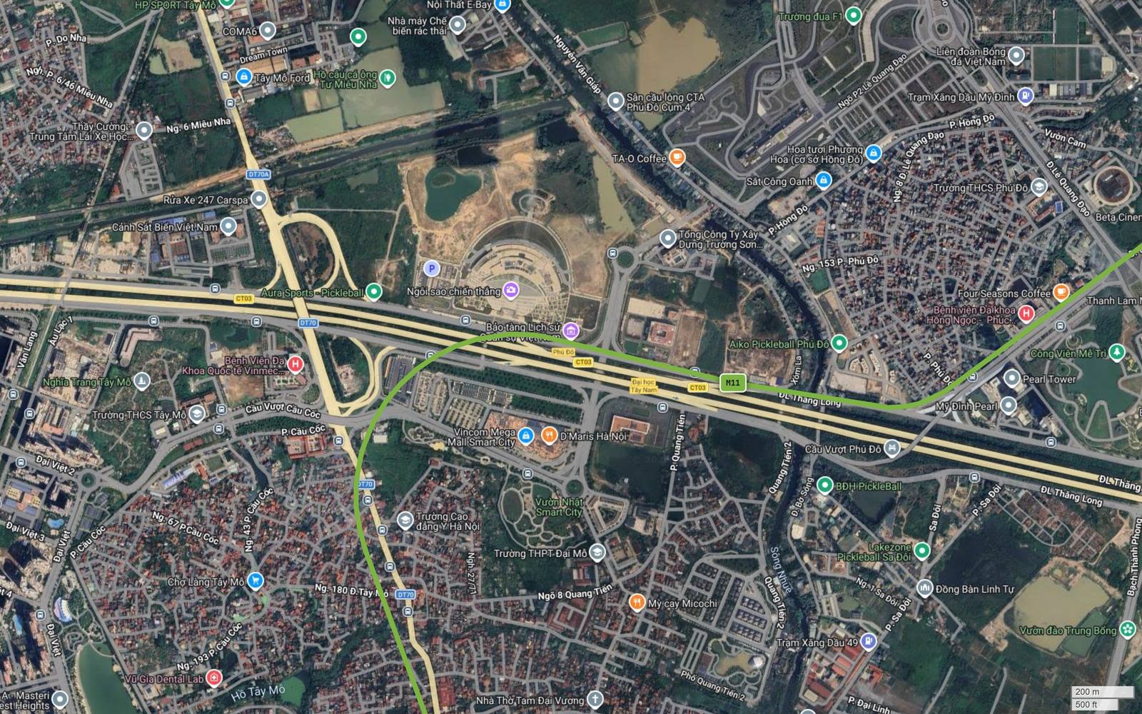 Khúc bẻ vuông góc tại nút Cầu Cốc trên tuyến metro số 11 Hà Nội, điểm quyết định khoảng cách giữa hai đầu mút
